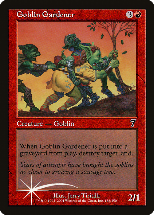 Goblin Gardener (7ED-188★) - common - Foil