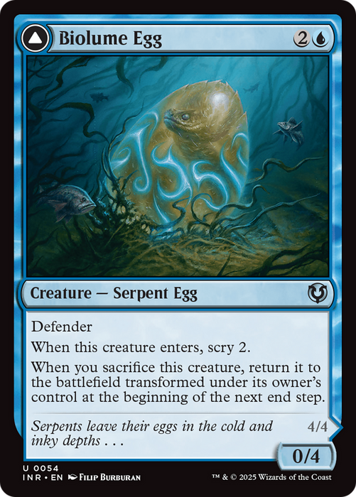 Biolume Egg // Biolume Serpent (INR-054) - uncommon - Foil