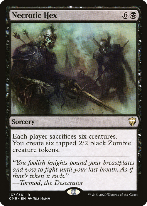 Necrotic Hex (CMR-137) - rare - Foil