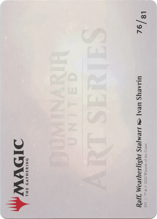 Raff, Weatherlight Stalwart // Raff, Weatherlight Stalwart (ADMU-076) - common (Borderless) - Foil