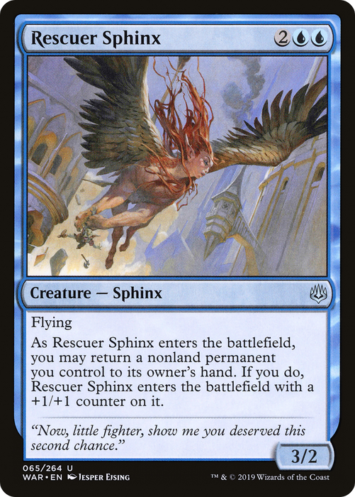 Rescuer Sphinx (WAR-065) - uncommon - Foil