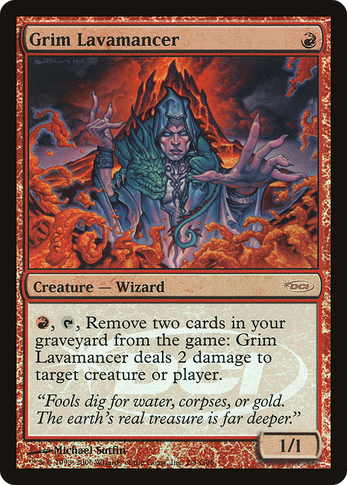 Grim Lavamancer (JDG-002) - rare - Foil