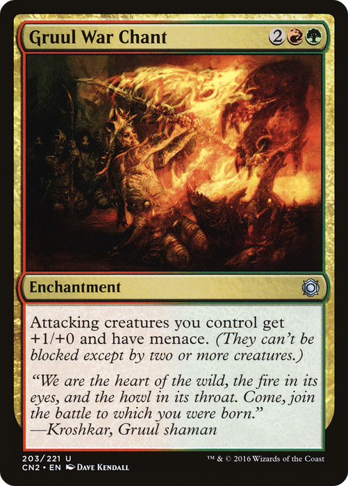 Gruul War Chant (CN2-203) - uncommon - Foil