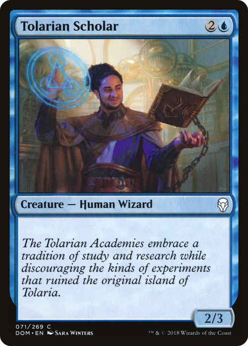 Tolarian Scholar (DOM-071) - common - Foil
