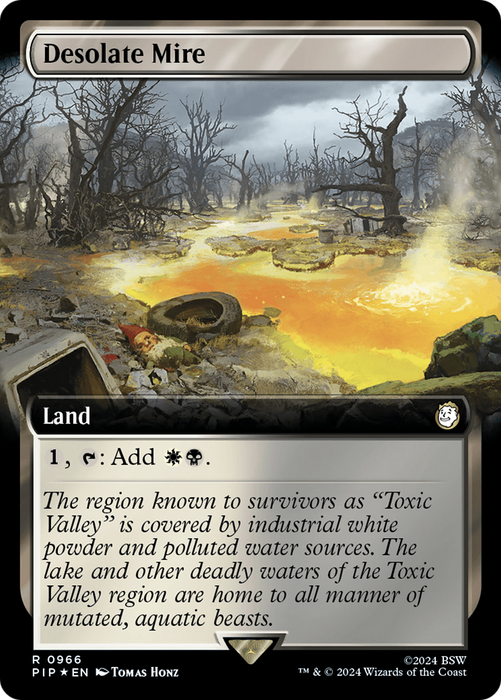 Desolate Mire (PIP-966) - rare: (Extended Art) - Foil