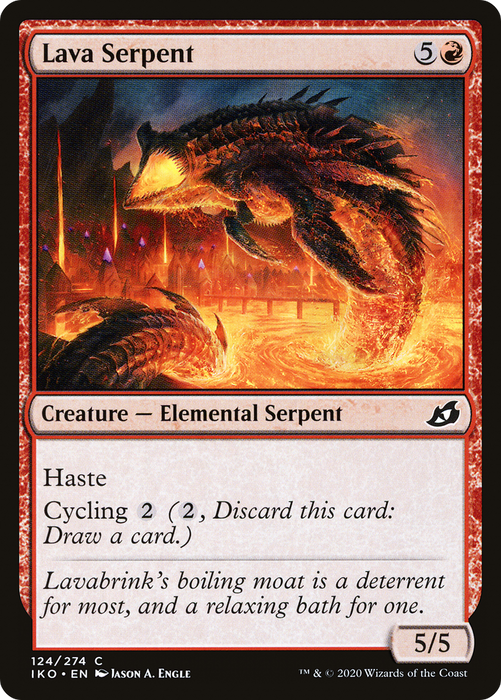 Lava Serpent (IKO-124) - common - Foil