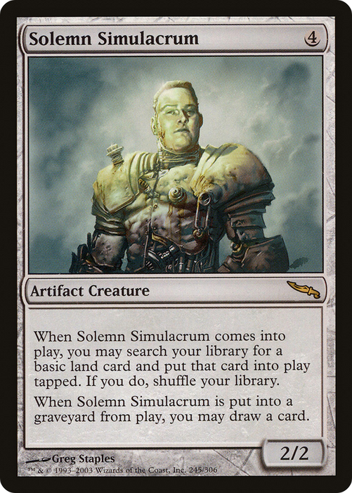 Solemn Simulacrum (MRD-245) - rare - Foil