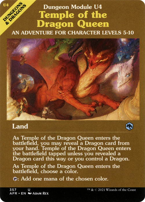 Temple of the Dragon Queen (AFR-357) - uncommon: (Showcase) - Foil
