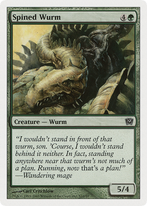 Spined Wurm (9ED-S10) - common