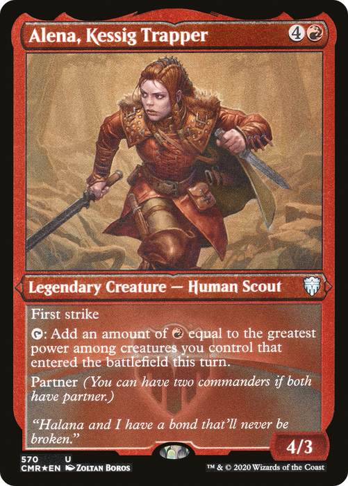 Alena, Kessig Trapper (CMR-570) - uncommon - Etched Foil