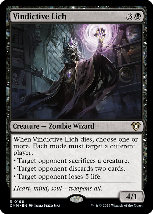 Vindictive Lich (CMM-196) - rare