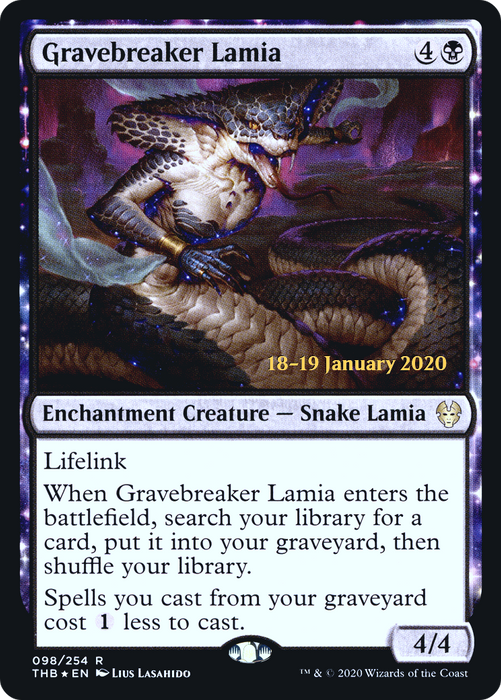 Gravebreaker Lamia (PRE-98S) - rare: (enchantment) - Foil