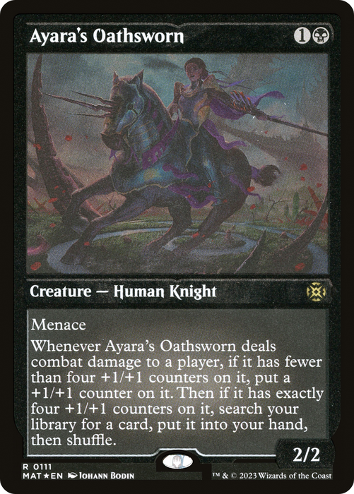 Ayara's Oathsworn (MAT-111) - rare - Etched Foil