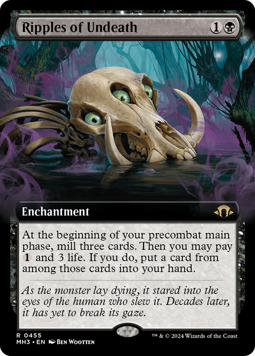 Ripples of Undeath (MH3-455) - rare: (Extended Art) - Foil