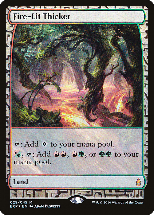 Fire-Lit Thicket (EXP-029) - mythic - Foil