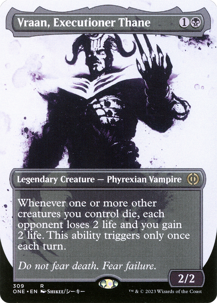 Vraan, Executioner Thane (ONE-309) - rare: (Showcase) (Borderless) - Foil