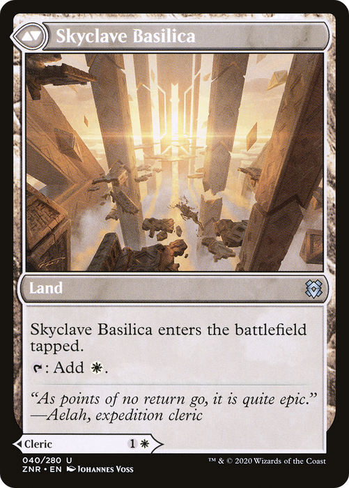 Skyclave Cleric // Skyclave Basilica (ZNR-040) - uncommon