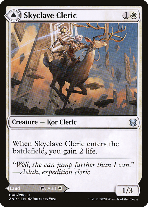 Skyclave Cleric // Skyclave Basilica (ZNR-040) - uncommon - Foil