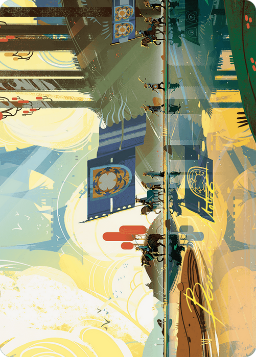 Knightly Valor // Knightly Valor (AWOE-063) - common (Borderless)