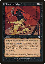 Chainer's Edict (TOR-057) - uncommon: (tombstone) - Foil