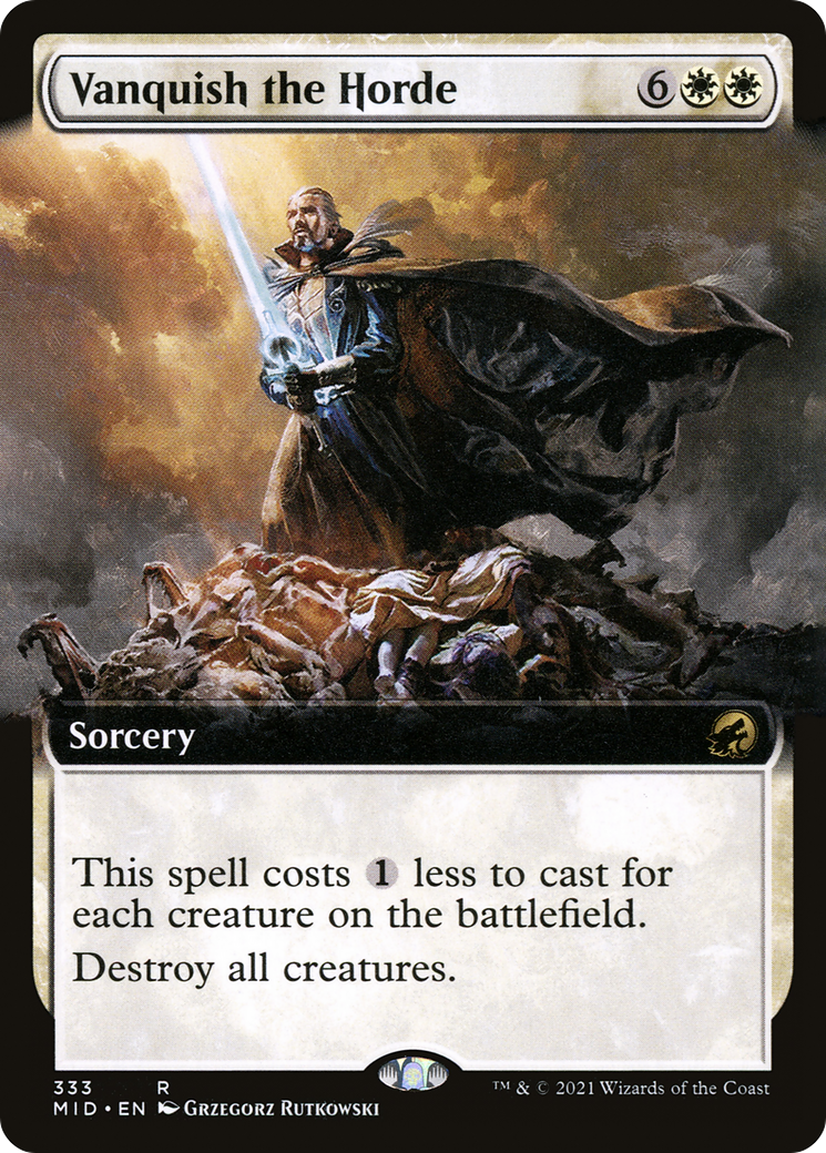 Vanquish the Horde (MID-333) - rare: (Extended Art) - Foil