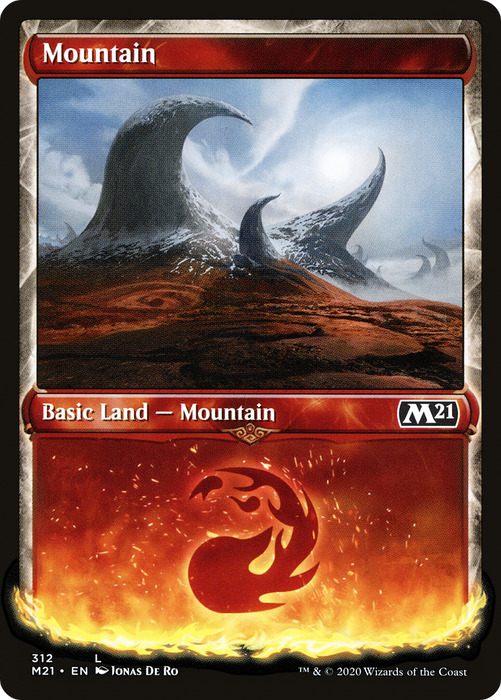 Mountain (M21-312) - common: (Showcase) - Foil