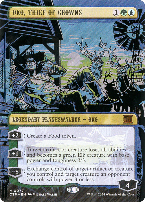 Oko, Thief of Crowns (OTP-077) - mythic (Borderless) - Foil