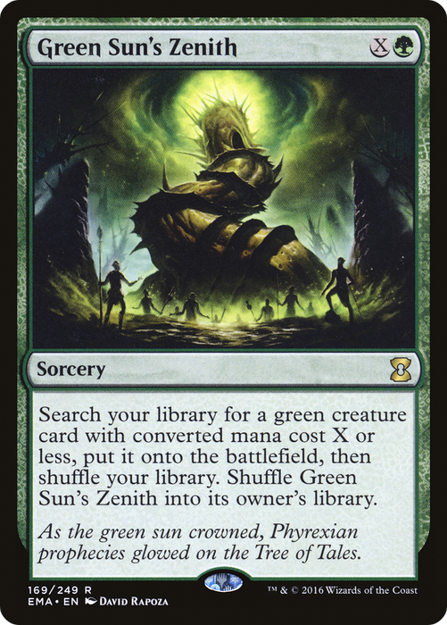 Green Sun's Zenith (EMA-169) - rare - Foil