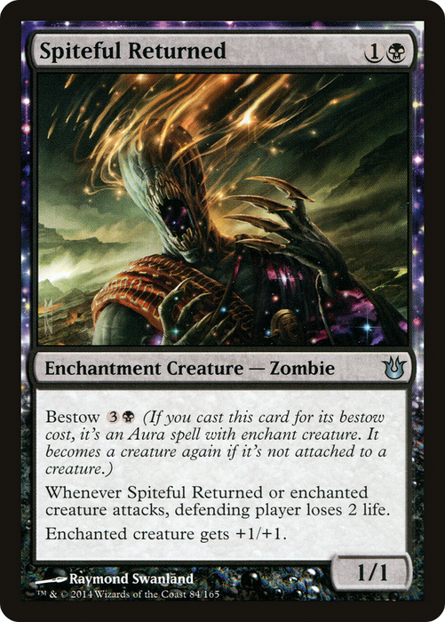 Spiteful Returned (BNG-084) - uncommon: (enchantment) - Foil