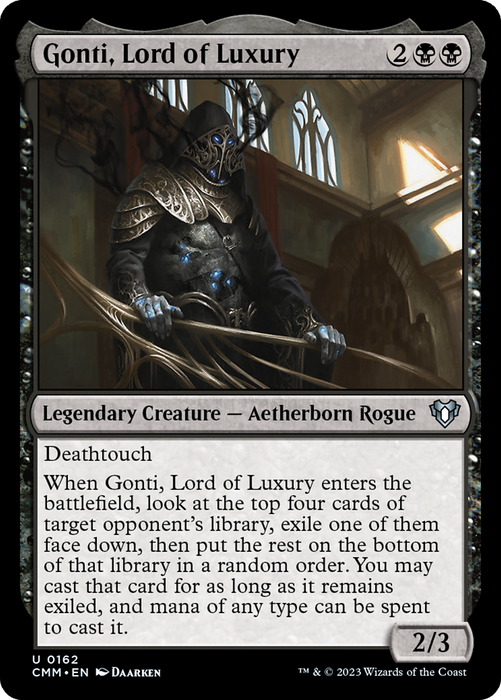 Gonti, Lord of Luxury (CMM-162) - uncommon - Foil
