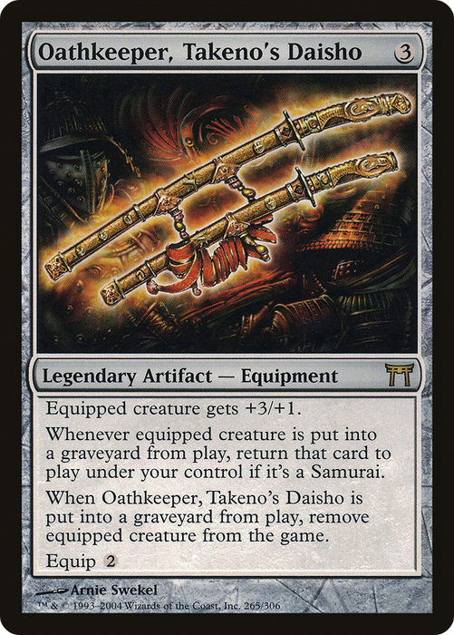 Oathkeeper, Takeno's Daisho (CHK-265) - rare - Foil