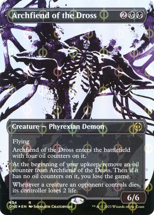 Archfiend of the Dross (ONE-434) - rare: (Showcase) (Borderless) - Foil