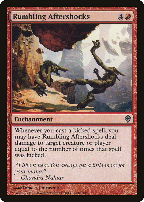 Rumbling Aftershocks (WWK-089) - uncommon - Foil
