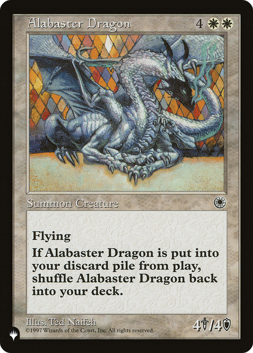 Alabaster Dragon (LIST-POR-1) - rare