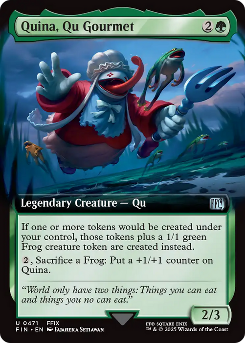 Quina, Qu Gourmet (Extended Art) (FIN-471) - uncommon - Foil
