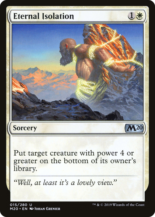 Eternal Isolation (M20-015) - uncommon - Foil