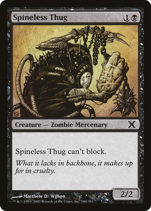 Spineless Thug (10E-180) - common - Foil
