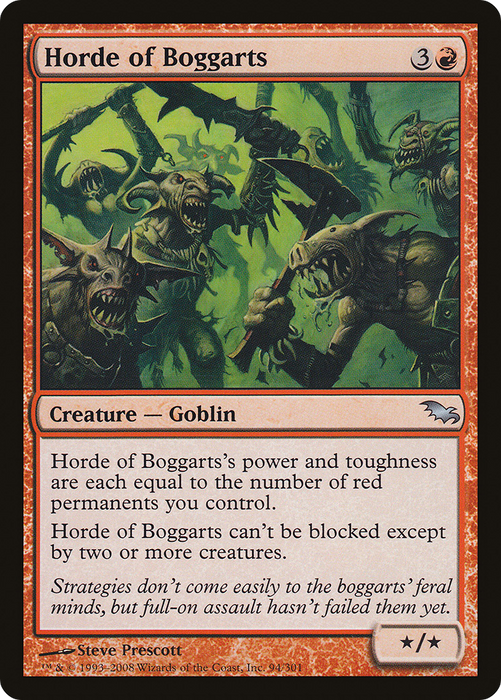 Horde of Boggarts (SHM-094) - uncommon - Foil