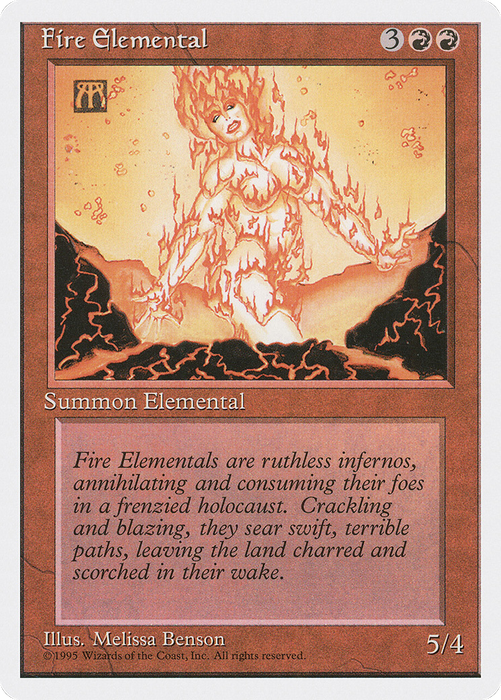 Fire Elemental (4ED-191) - uncommon