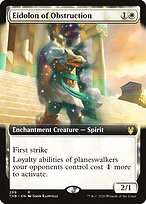 Eidolon of Obstruction (THB-299) - rare: (Extended Art, enchantment)