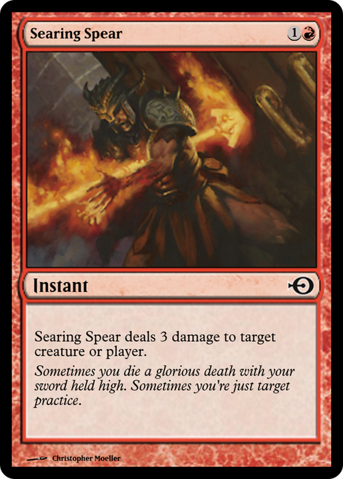 Searing Spear (PRM-48003) - common - Foil