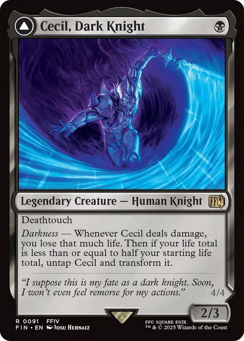 Cecil, Dark Knight // Cecil, Redeemed Paladin (FIN-091) - rare - Foil