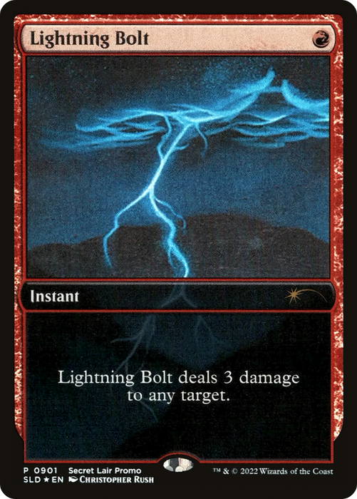 Lightning Bolt (SLD-901) - rare: (Full Art) - Foil