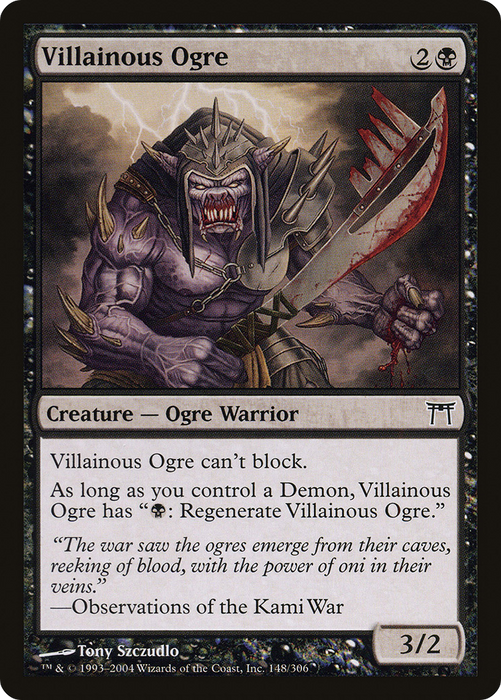 Villainous Ogre (CHK-148) - common - Foil