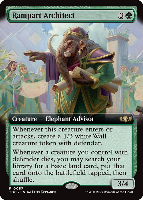 Rampart Architect (TDC-087) - rare: (Extended Art)