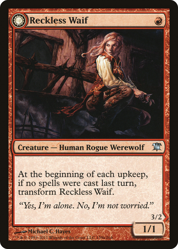 Reckless Waif // Merciless Predator (ISD-159) - uncommon: (Double Faced Transform) - Foil