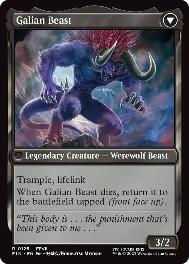 Vincent Valentine // Galian Beast (FIN-125) - rare