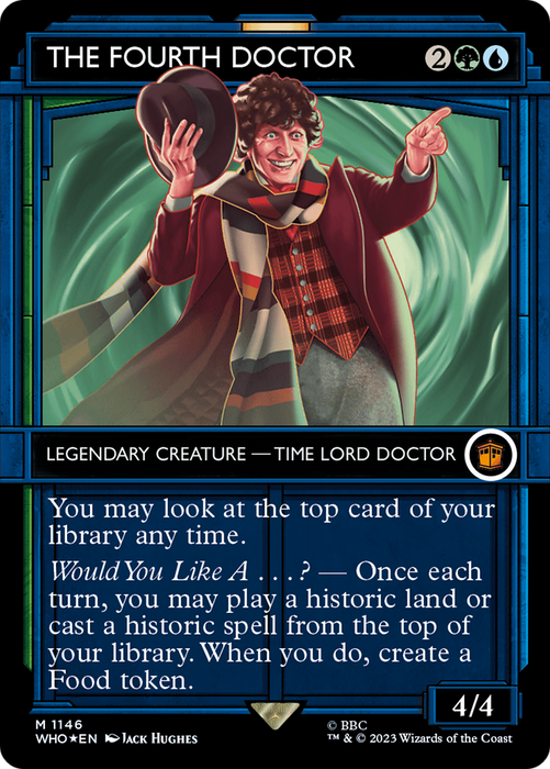 The Fourth Doctor (WHO-1146) - mythic: (Showcase) (Borderless) - Foil