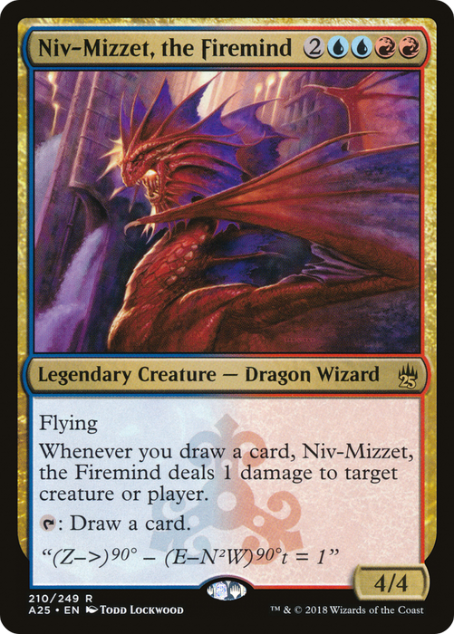 Niv-Mizzet, the Firemind (A25-210) - rare - Foil