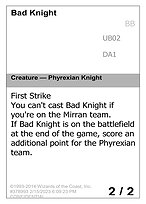 Bad Knight (UNK-UB02A) - uncommon